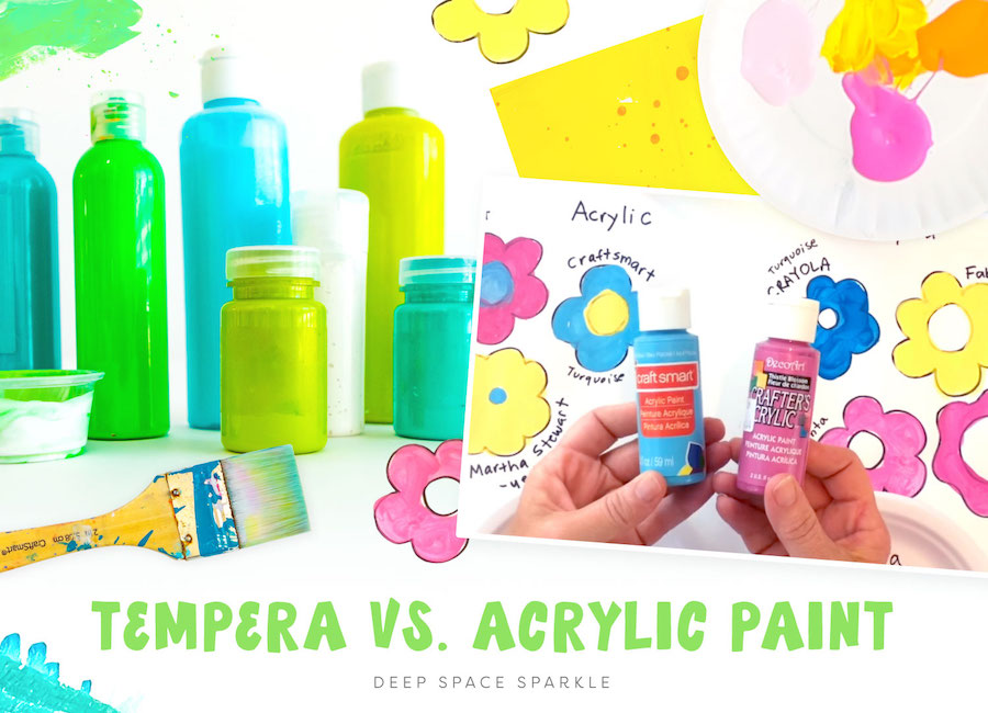 Tempera vs. Acrylic paint in the art room