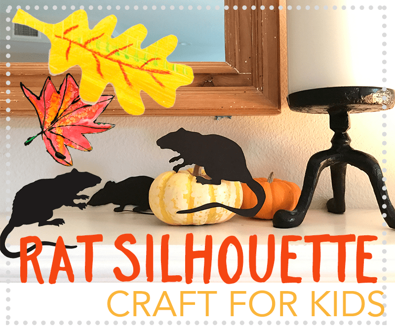 Rat Silhouette Craft for kids