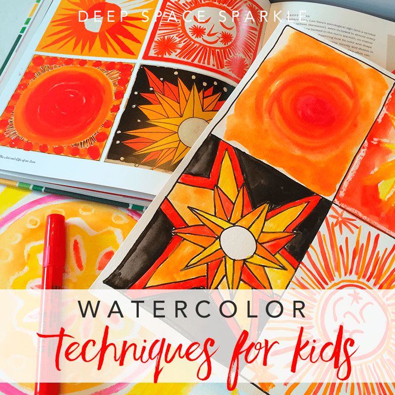 The Top Watercolor Techniques For Kids | Deep Space Sparkle