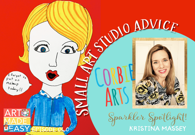 Sparkler Spotlight: Kristina Massey Art Made Easy interviews small art studio owner and offers growth advice