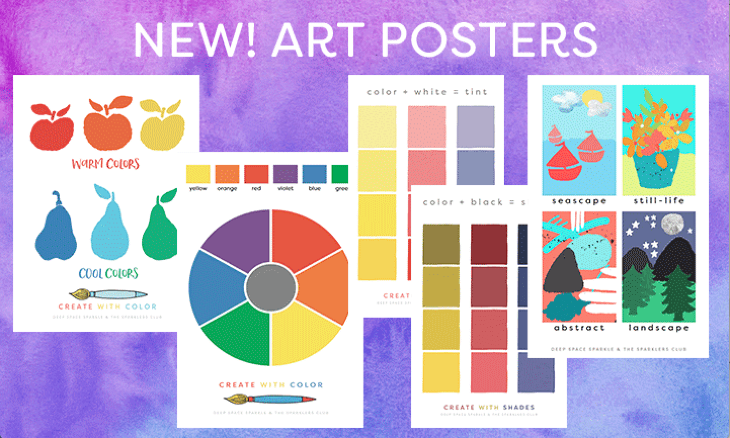 six art room posters