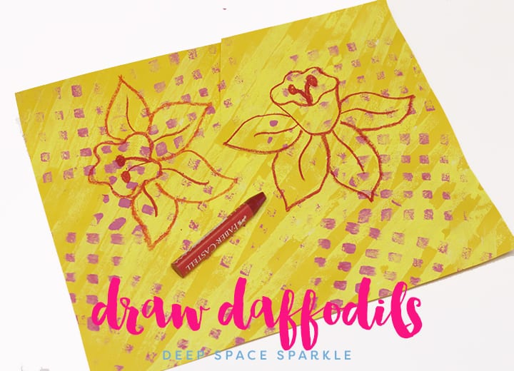 Spring Daffodil Art Projects for Kids: How to Draw a Daffodil