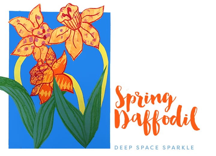 Spring Daffodil Art Projects for Kids: How to Make painted paper