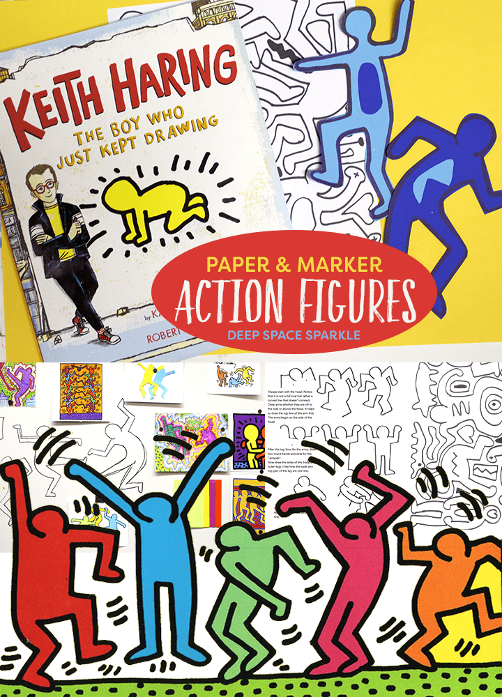 Haring Action Figures Art Project