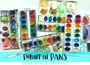 What to do with Leftover Paint | Deep Space Sparkle