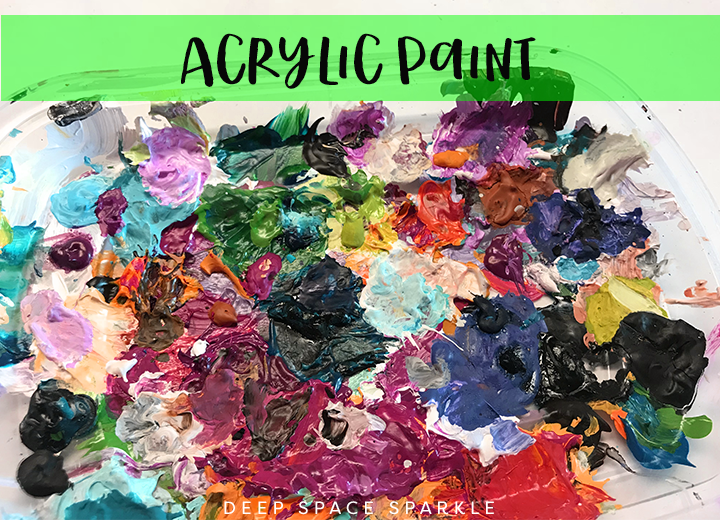 Acrylic paint- what to do with left over paint 