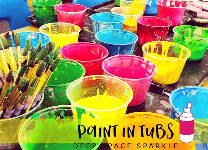 Paint it tubs- what to do with leftover paint 