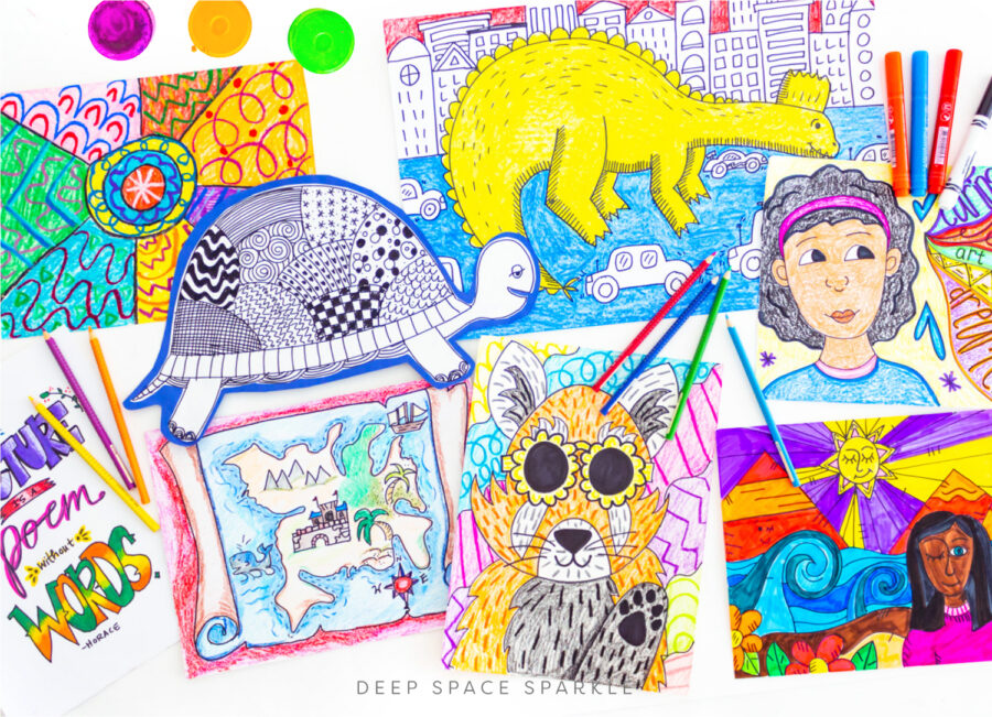 How to Teach Line & Pattern | Elements and Principles of Design | Deep ...