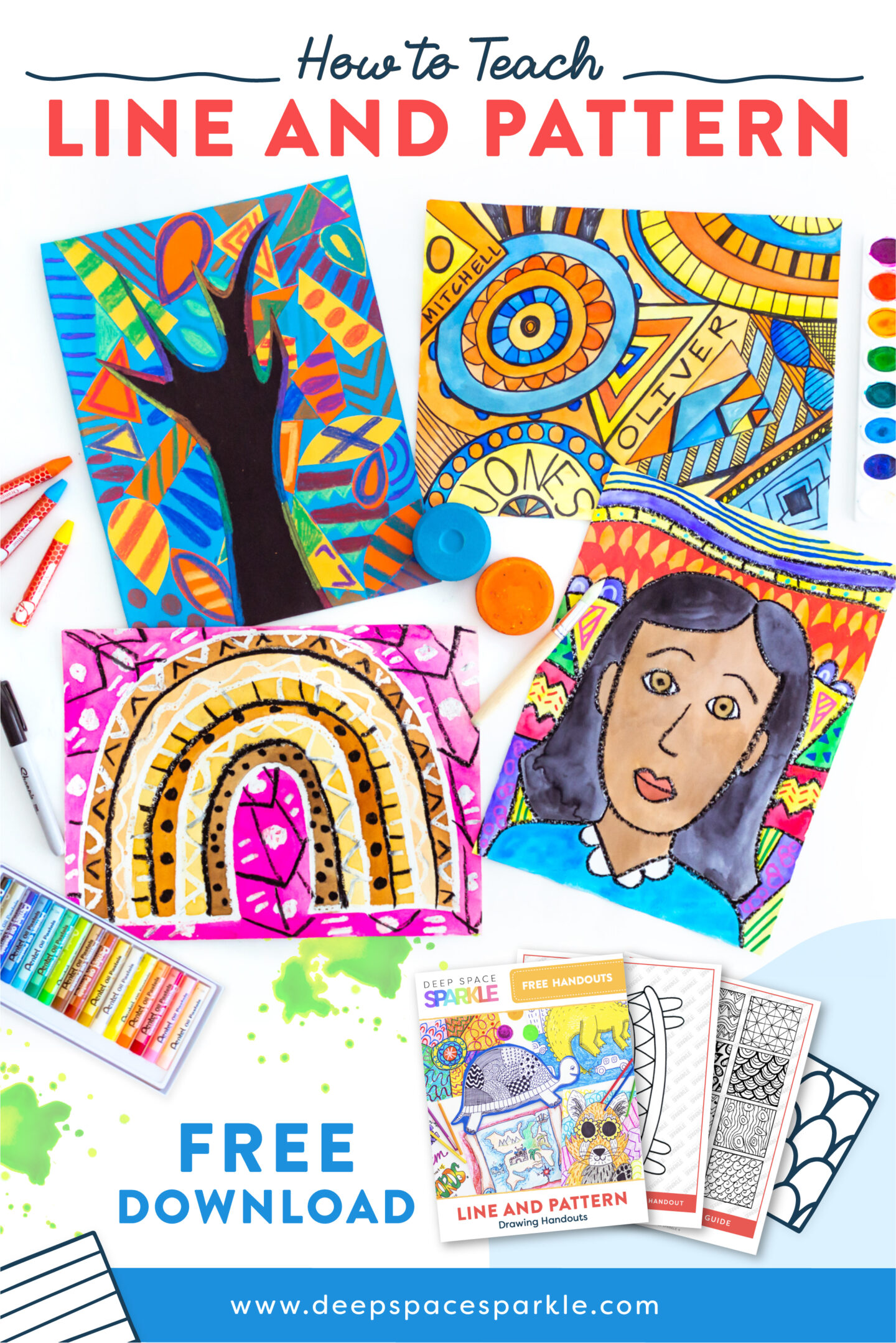How to Teach Line and Pattern to children in elementary school