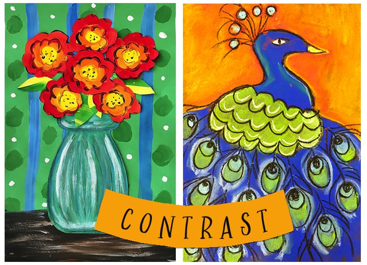 contrast colors art