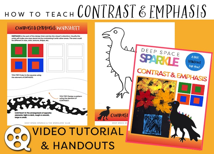 how to teach Contrast Emphasis: Video Series from Deep Space Sparkle