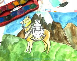 Llama Art Project | Deep Space Sparkle