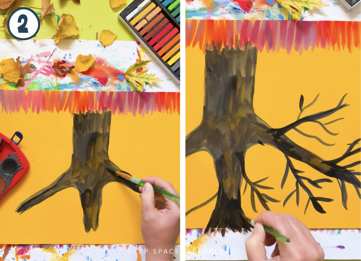 Falling Leaves art project