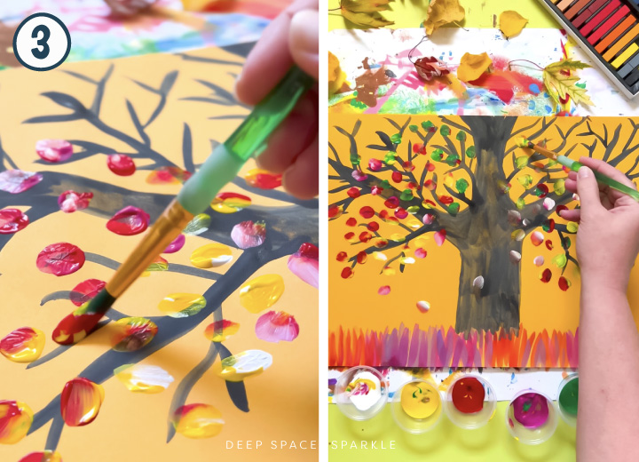 Falling Leaves art project