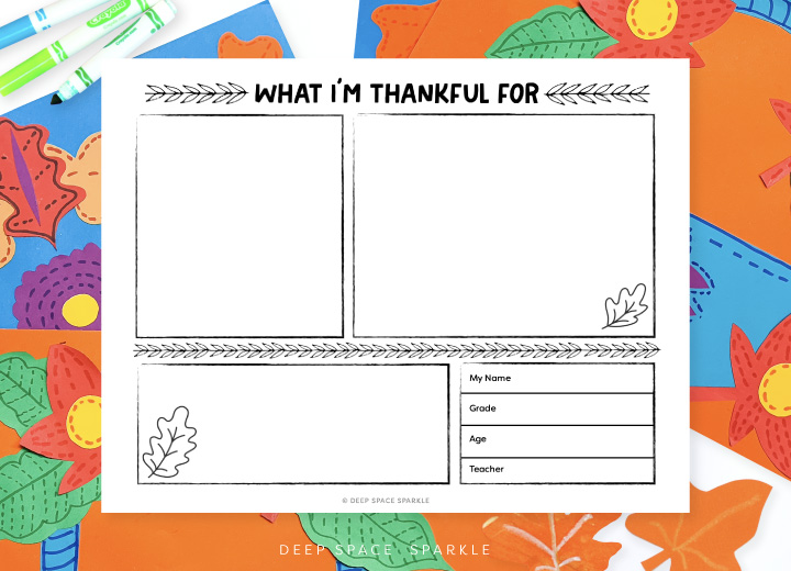 Creating a Thanksgiving Placemat teaching Balance