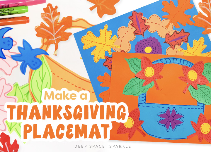 Creating a Thanksgiving Placemat teaching Balance