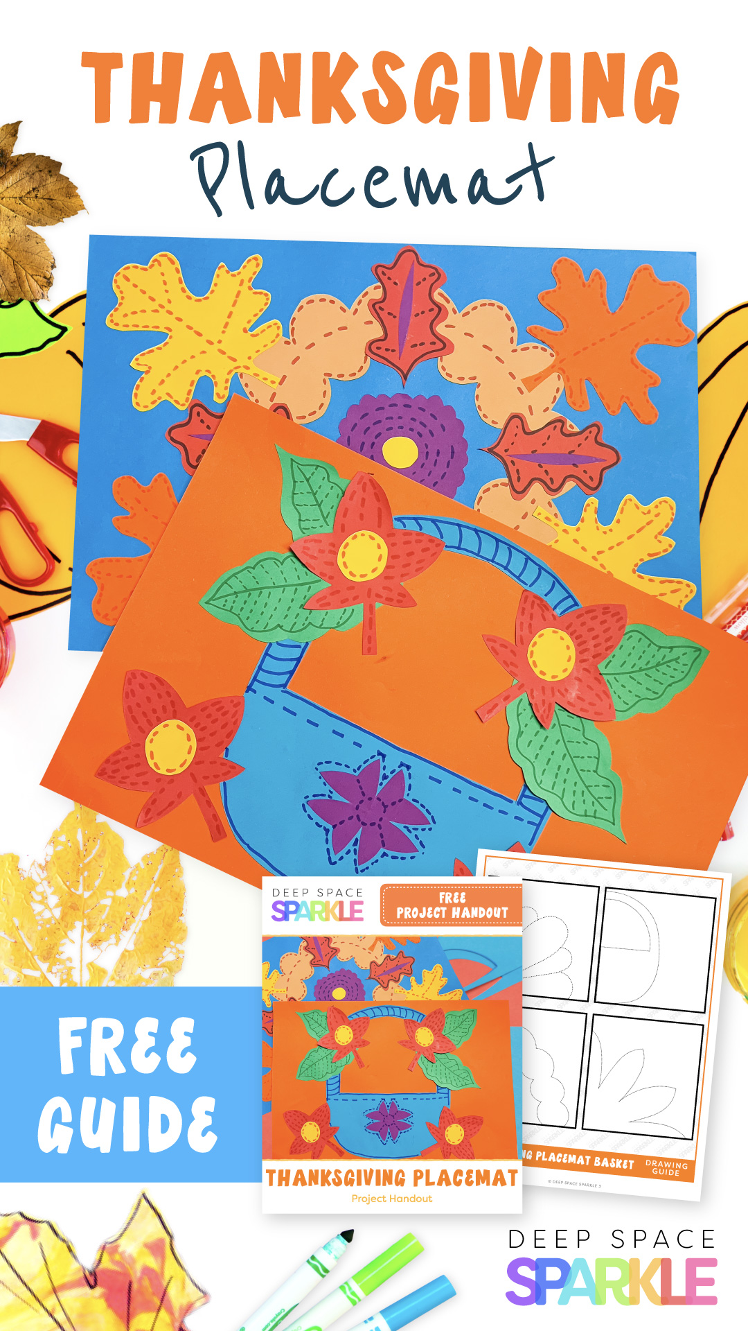 Creating a Thanksgiving Placemat teaching Balance & Symmetry