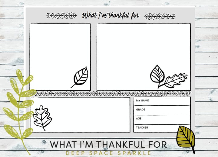 Thanksgiving Placemats Handout