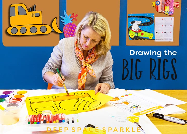 How to Draw Big Rigs: An Art Lesson from Deep Space Sparkle