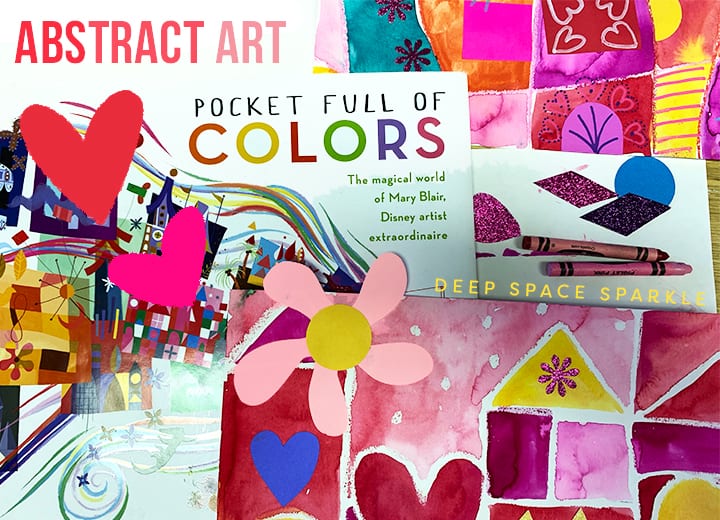 Mary Blair Abstract Valentine's Art Project