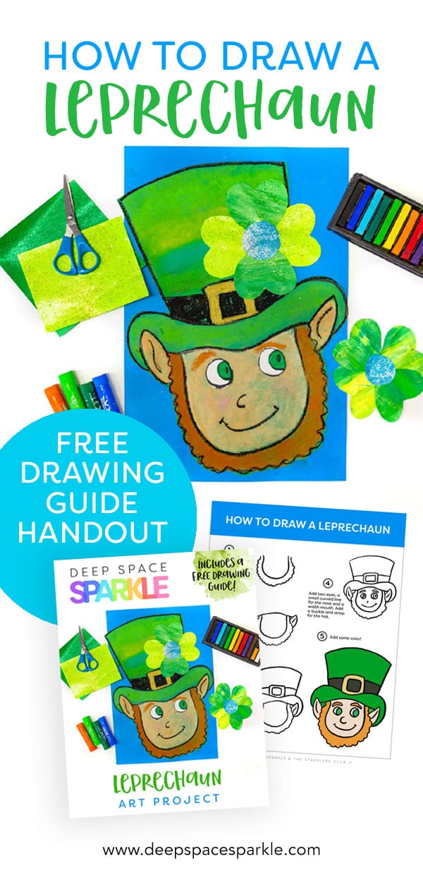 leprechaun art project for st. patricks day spring march lesson for kids
