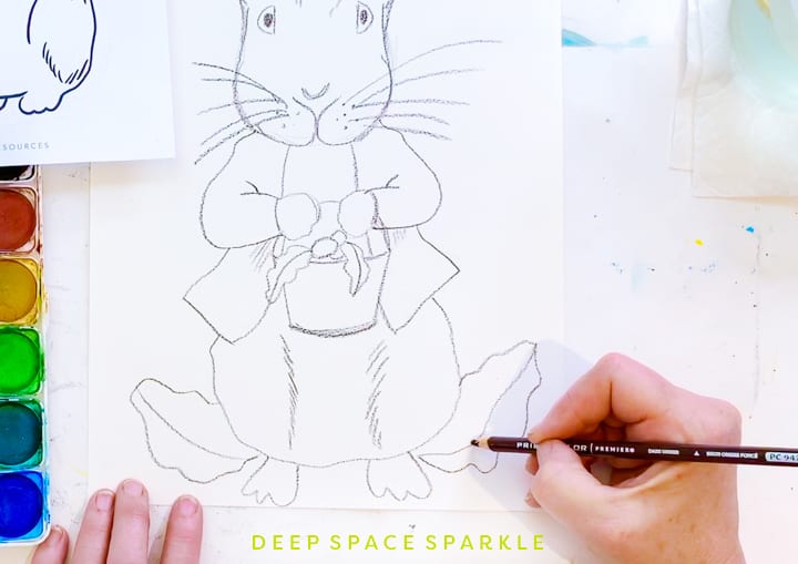 Peter Rabbit Watercolor Art Project for Elementary Kids