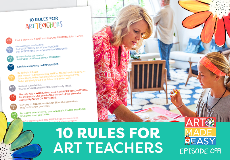 Patty Palmer and art rules for art teachers