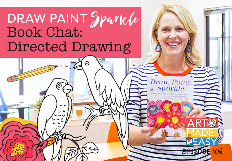 Patty Palmer and her book, Draw, Paint, Sparkle