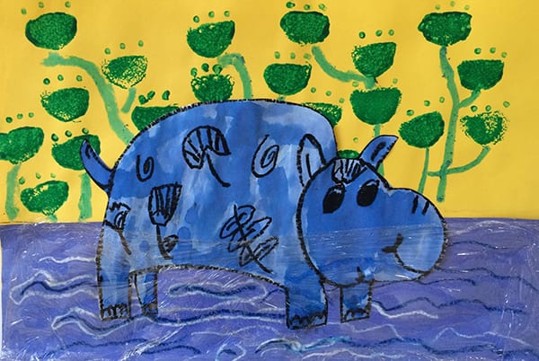 Little Blue Hippo - Egyptian Art Bundle The Sparklers Club