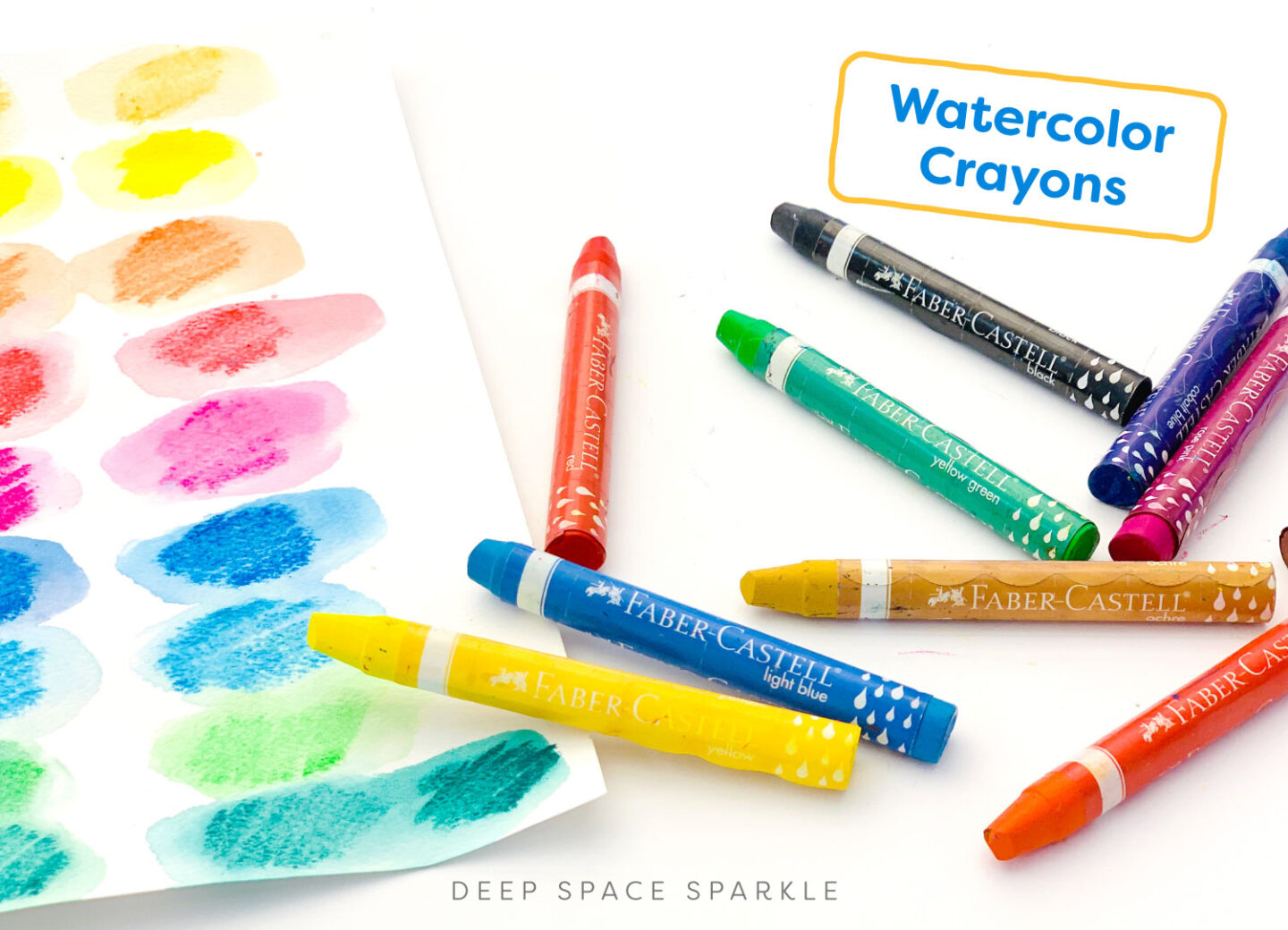 WATERCOLOR CRAYONS AND BRUSH SET