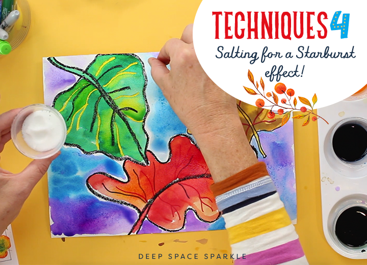 watercolor salting technique