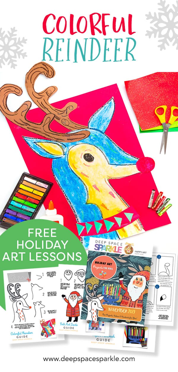 how to make a colorful reindeer