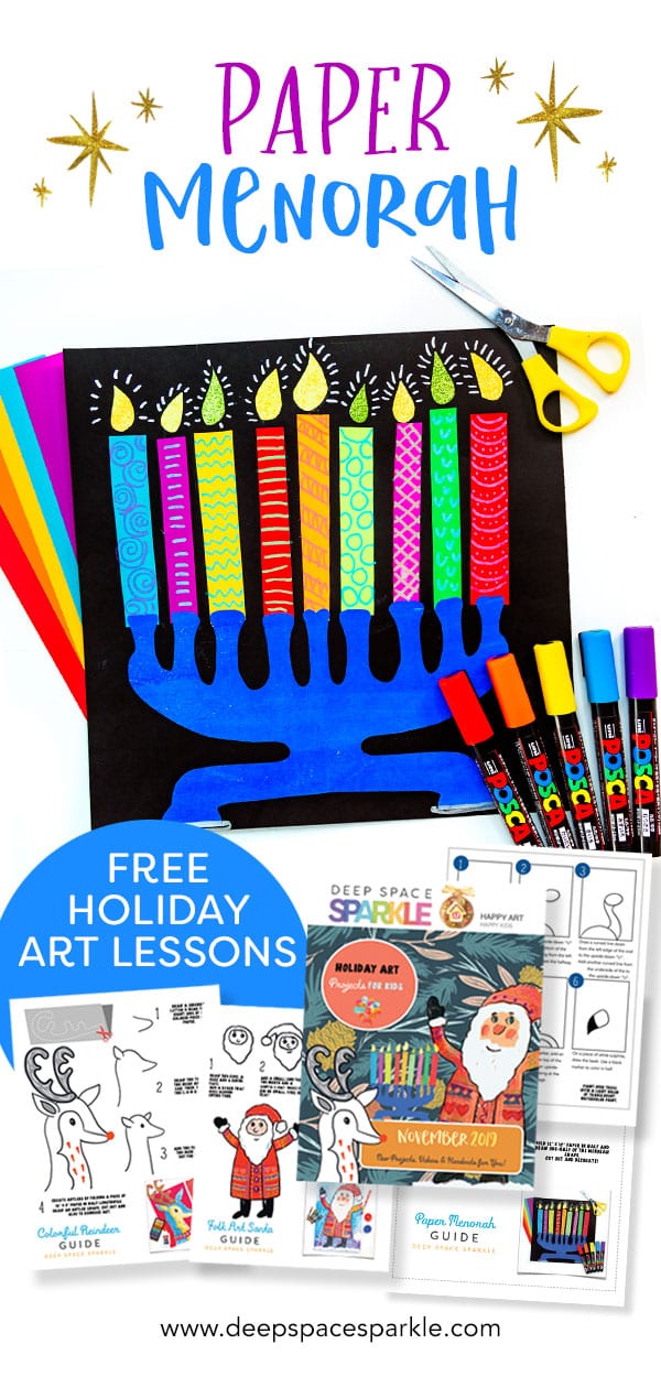 making a paper menorah step by step video tutorial