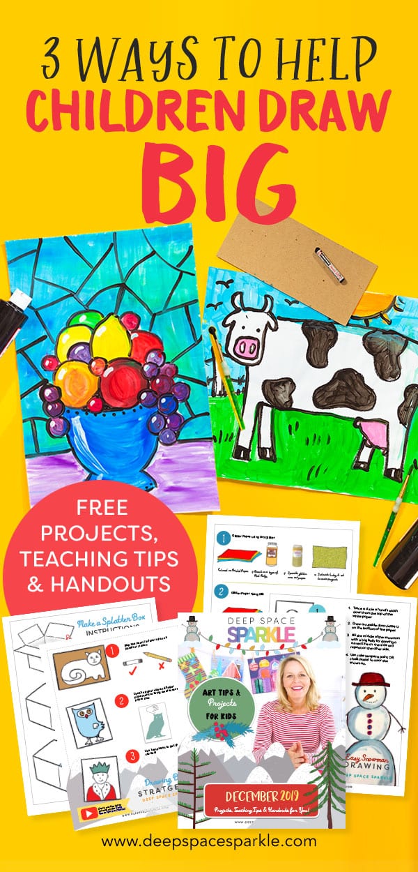 3 ways to help children draw big for their art projects
