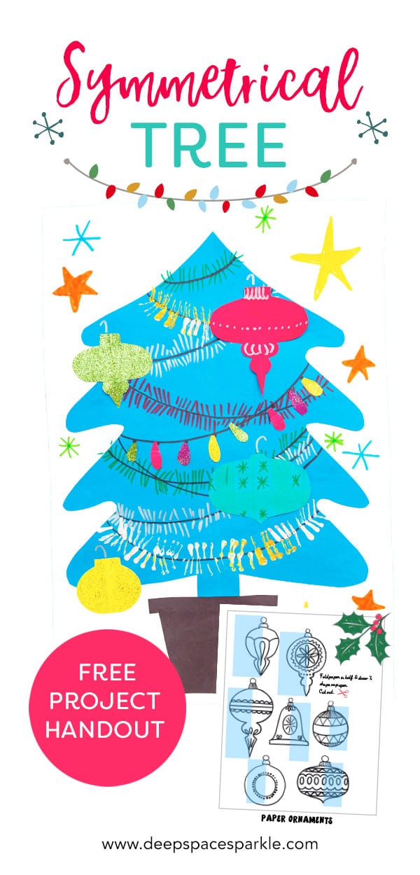 symmetrical christmas tree pin how to make projects for kids art