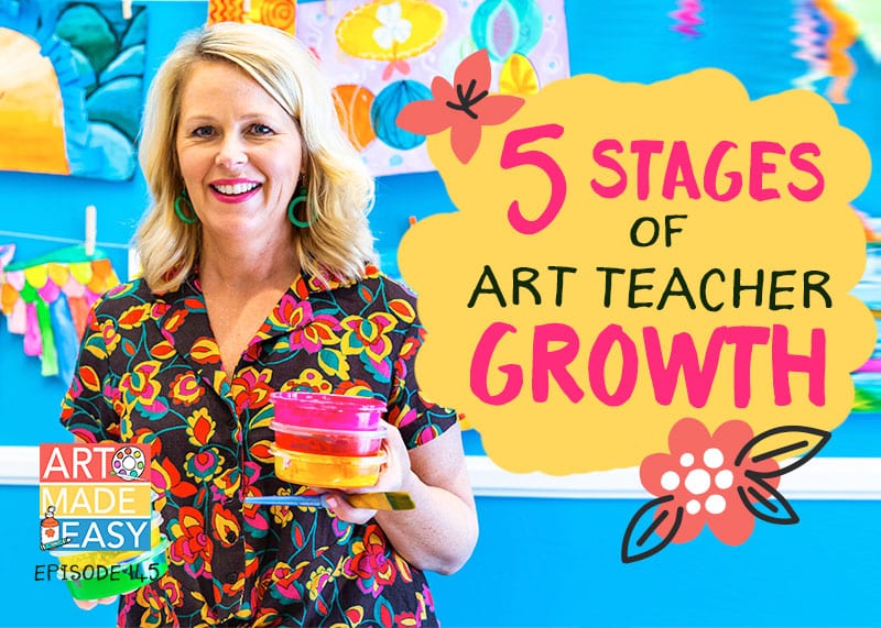 Art Made east podcast episode the 5 stages of art teacher growth