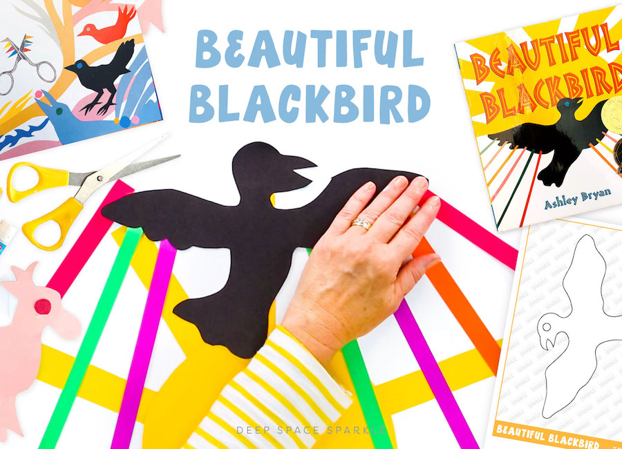 Beautiful Blackbird art project with free download
