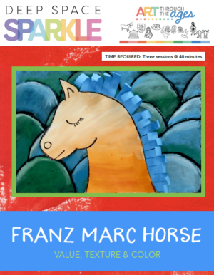Franz Marc Horse art lesson plan for second grade with standards