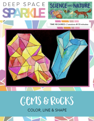 Gems and rocks product art lesson plan for kids 6th grade