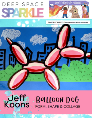 Jeff Koons balloon dog with standards and templates product