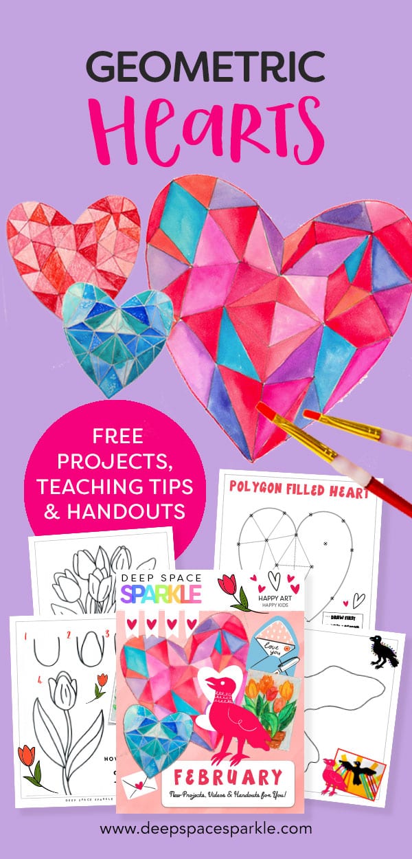 Geometric Hearts- Free projects, teaching tips and handouts 