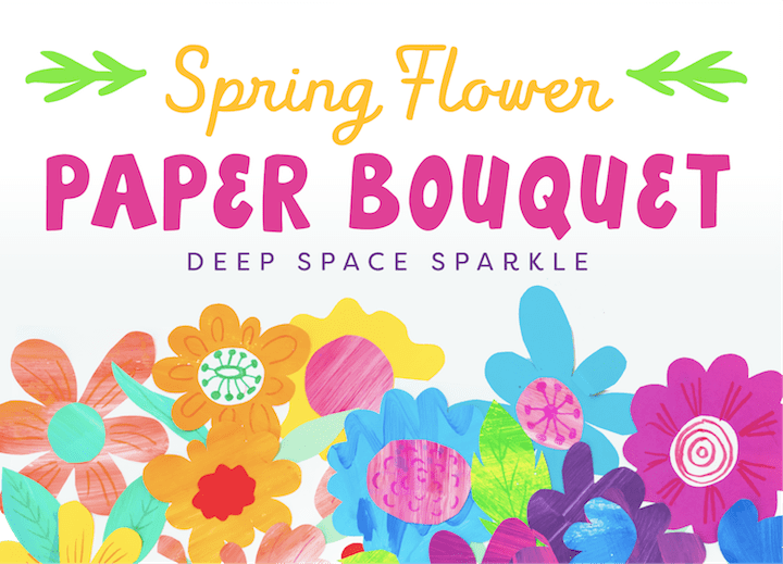 spring bouquet paper flowers art project for kids