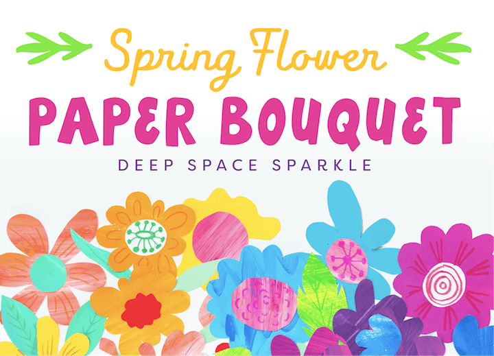 Chalk Flowers Art Project - 2 Ways, Deep Space Sparkle