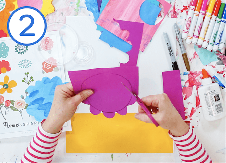 how to make a springtime paper flower bouquet art project for kids
