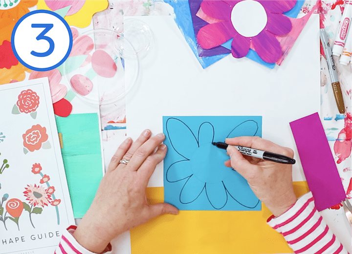 how to make a springtime paper flower bouquet art project for kids