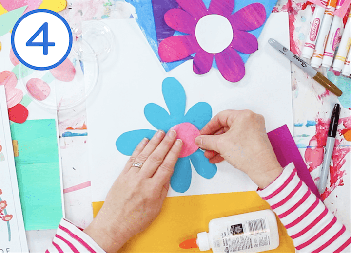 how to make a springtime paper flower bouquet art project for kids