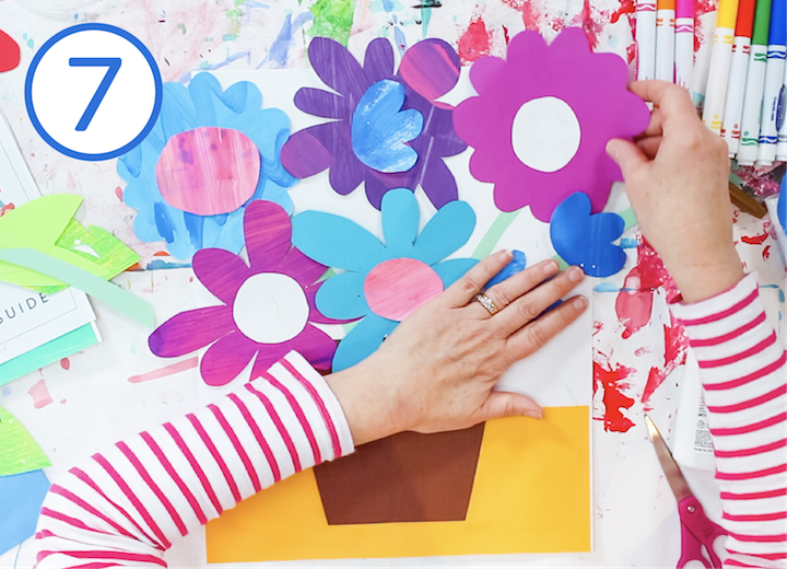 how to make a springtime paper flower bouquet art project for kids