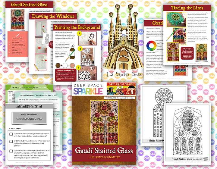 Gaudí Stained Glass Lesson Plan Deep Space Sparkle