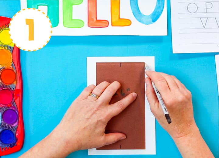 how to make your own typography card for mothers day art project for kids