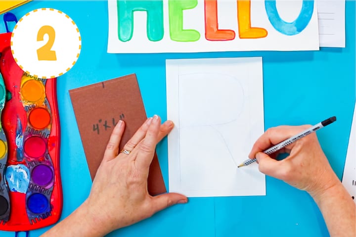 how to make your own typography card for mothers day art project for kids